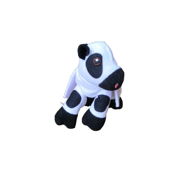 Chick-Fil-A Promo 5" Mini Cow Plush Toy w/ Eat Mor Chikin Sign More Chicken 2017 - Picture 2 of 6